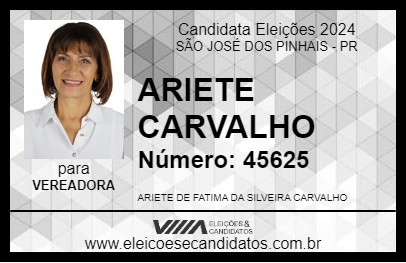 Candidato ARIETE CARVALHO 2024 - SÃO JOSÉ DOS PINHAIS - Eleições