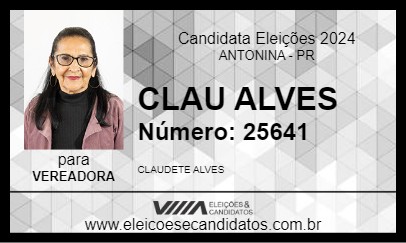 Candidato CLAU ALVES 2024 - ANTONINA - Eleições