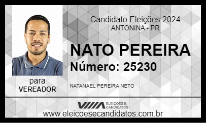 Candidato NATO PEREIRA 2024 - ANTONINA - Eleições