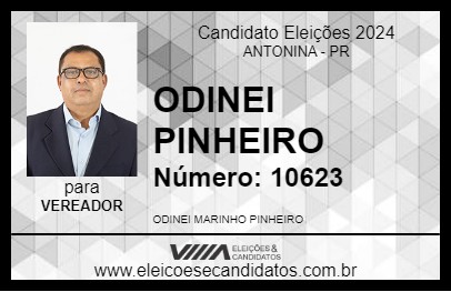 Candidato ODINEI PINHEIRO 2024 - ANTONINA - Eleições