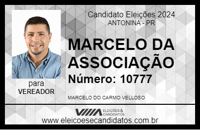 Candidato MARCELO DA ASSOCIAÇÃO 2024 - ANTONINA - Eleições