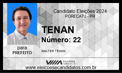 Candidato TENAN 2024 - PORECATU - Eleições