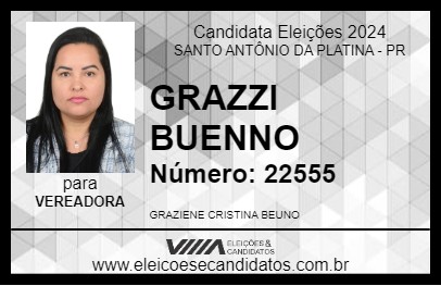 Candidato GRAZZI BUENNO 2024 - SANTO ANTÔNIO DA PLATINA - Eleições