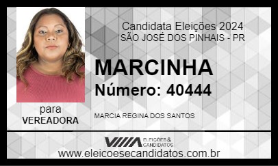 Candidato MARCINHA 2024 - SÃO JOSÉ DOS PINHAIS - Eleições