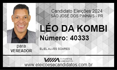 Candidato LÉO DA KOMBI 2024 - SÃO JOSÉ DOS PINHAIS - Eleições