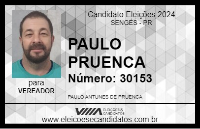 Candidato PAULO PRUENCA 2024 - SENGÉS - Eleições