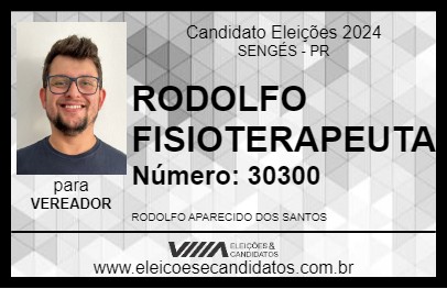 Candidato RODOLFO FISIOTERAPEUTA 2024 - SENGÉS - Eleições