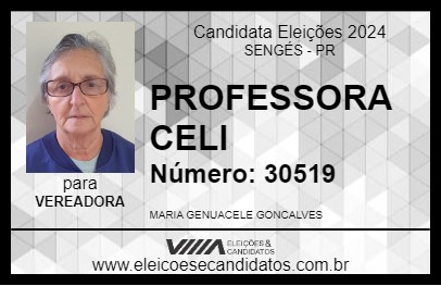 Candidato PROFESSORA CELI 2024 - SENGÉS - Eleições