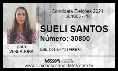 Candidato SUELI SANTOS 2024 - SENGÉS - Eleições