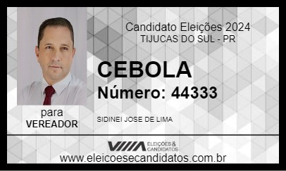 Candidato CEBOLA 2024 - TIJUCAS DO SUL - Eleições