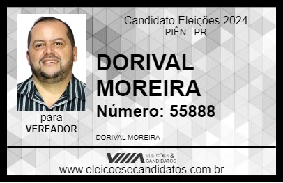 Candidato DORIVAL MOREIRA 2024 - PIÊN - Eleições