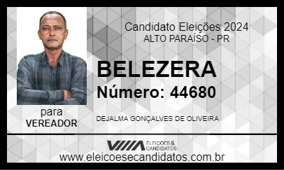 Candidato BELEZERA 2024 - ALTO PARAÍSO - Eleições