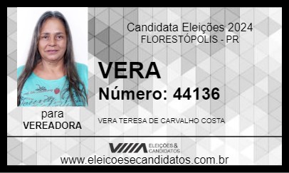 Candidato VERA 2024 - FLORESTÓPOLIS - Eleições