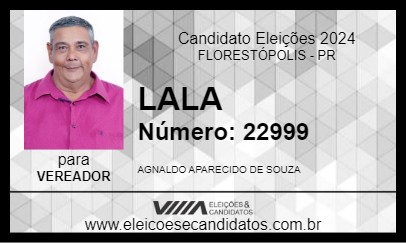 Candidato LALA 2024 - FLORESTÓPOLIS - Eleições