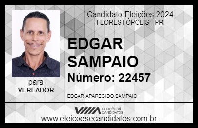 Candidato EDGAR SAMPAIO 2024 - FLORESTÓPOLIS - Eleições