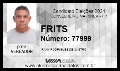 Candidato FRITS 2024 - CONSELHEIRO MAIRINCK - Eleições