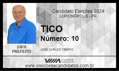 Candidato TICO 2024 - LUPIONÓPOLIS - Eleições