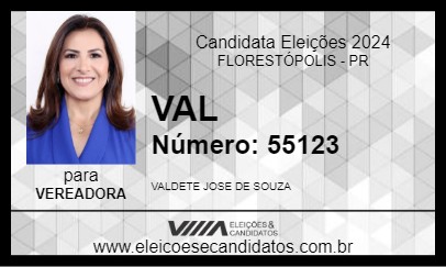 Candidato VAL 2024 - FLORESTÓPOLIS - Eleições