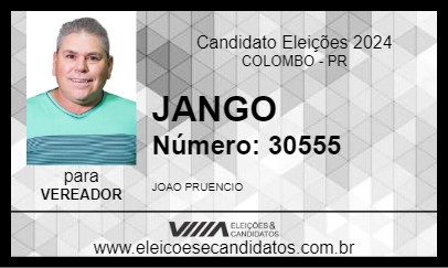 Candidato JANGO 2024 - COLOMBO - Eleições