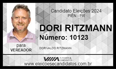 Candidato DORI RITZMANN 2024 - PIÊN - Eleições