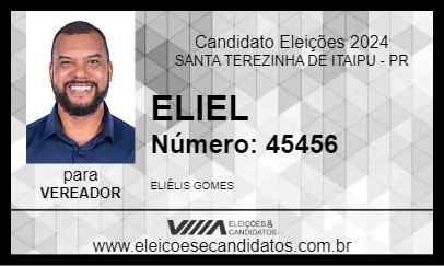 Candidato ELIEL 2024 - SANTA TEREZINHA DE ITAIPU - Eleições