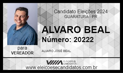 Candidato ALVARO BEAL 2024 - GUARATUBA - Eleições