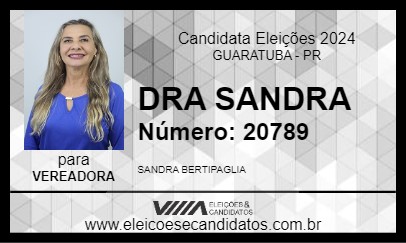 Candidato DRA SANDRA 2024 - GUARATUBA - Eleições