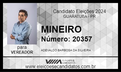 Candidato MINEIRO 2024 - GUARATUBA - Eleições