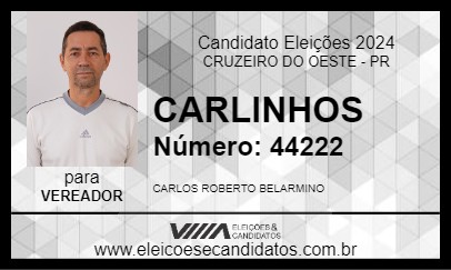 Candidato CARLINHOS 2024 - CRUZEIRO DO OESTE - Eleições