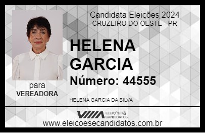 Candidato HELENA GARCIA 2024 - CRUZEIRO DO OESTE - Eleições