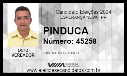 Candidato PINDUCA 2024 - ESPERANÇA NOVA - Eleições