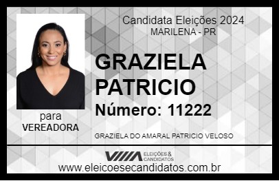 Candidato GRAZIELA PATRICIO 2024 - MARILENA - Eleições