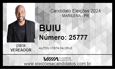 Candidato BUIU 2024 - MARILENA - Eleições