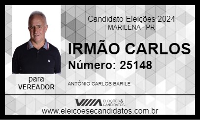 Candidato IRMÃO CARLOS 2024 - MARILENA - Eleições