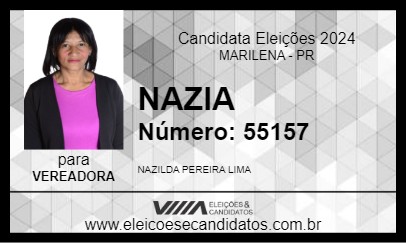 Candidato NAZIA 2024 - MARILENA - Eleições