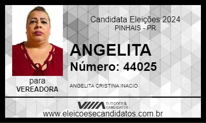 Candidato ANGELITA 2024 - PINHAIS - Eleições