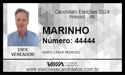 Candidato MARINHO 2024 - PINHAIS - Eleições