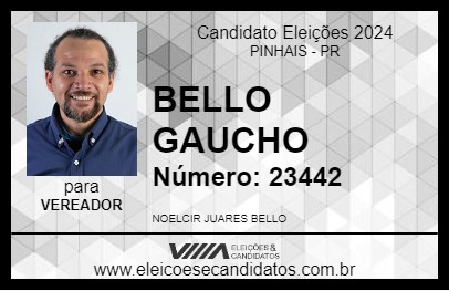 Candidato BELLO GAUCHO 2024 - PINHAIS - Eleições