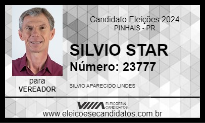 Candidato SILVIO STAR 2024 - PINHAIS - Eleições