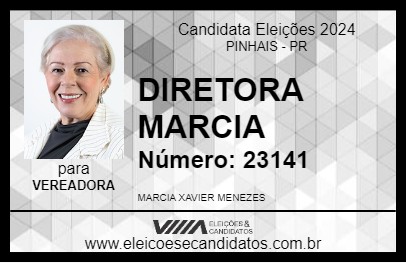 Candidato DIRETORA MARCIA 2024 - PINHAIS - Eleições