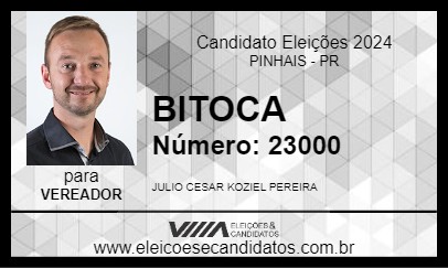 Candidato BITOCA 2024 - PINHAIS - Eleições