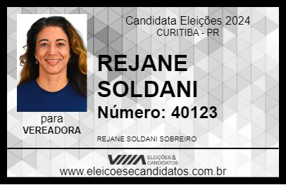 Candidato REJANE SOLDANI 2024 - CURITIBA - Eleições