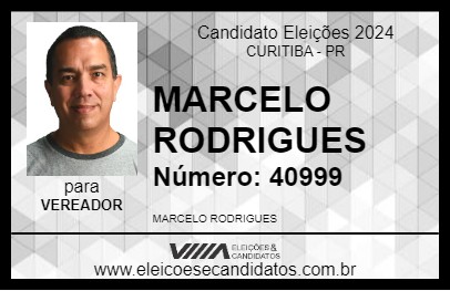 Candidato MARCELO RODRIGUES 2024 - CURITIBA - Eleições