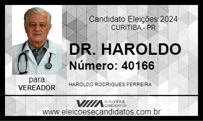 Candidato DR. HAROLDO 2024 - CURITIBA - Eleições