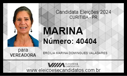 Candidato MARINA 2024 - CURITIBA - Eleições