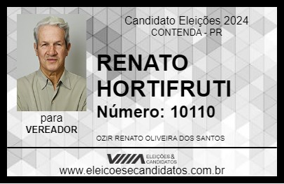 Candidato RENATO HORTIFRUTI 2024 - CONTENDA - Eleições