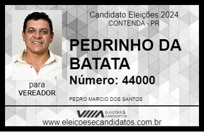 Candidato PEDRINHO DA BATATA 2024 - CONTENDA - Eleições