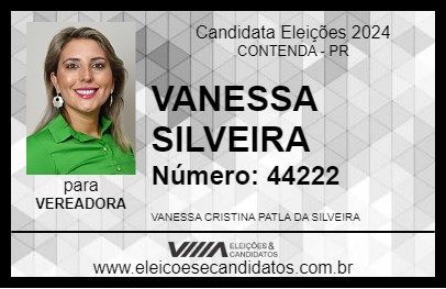 Candidato VANESSA SILVEIRA 2024 - CONTENDA - Eleições