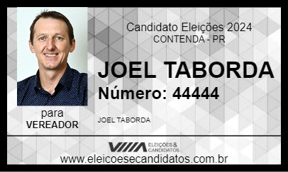 Candidato JOEL TABORDA 2024 - CONTENDA - Eleições