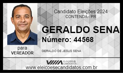 Candidato GERALDO SENA 2024 - CONTENDA - Eleições